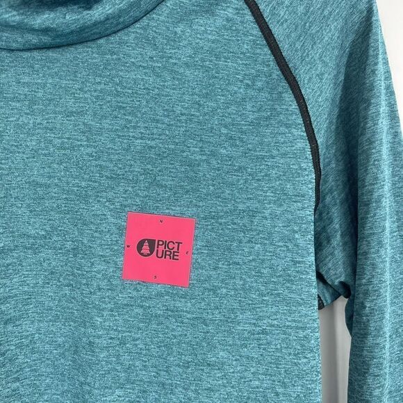 Picture Organic Clothing Sweatshirt Size Medium Womens Blue Pullover Turtleneck - Picture 3 of 11